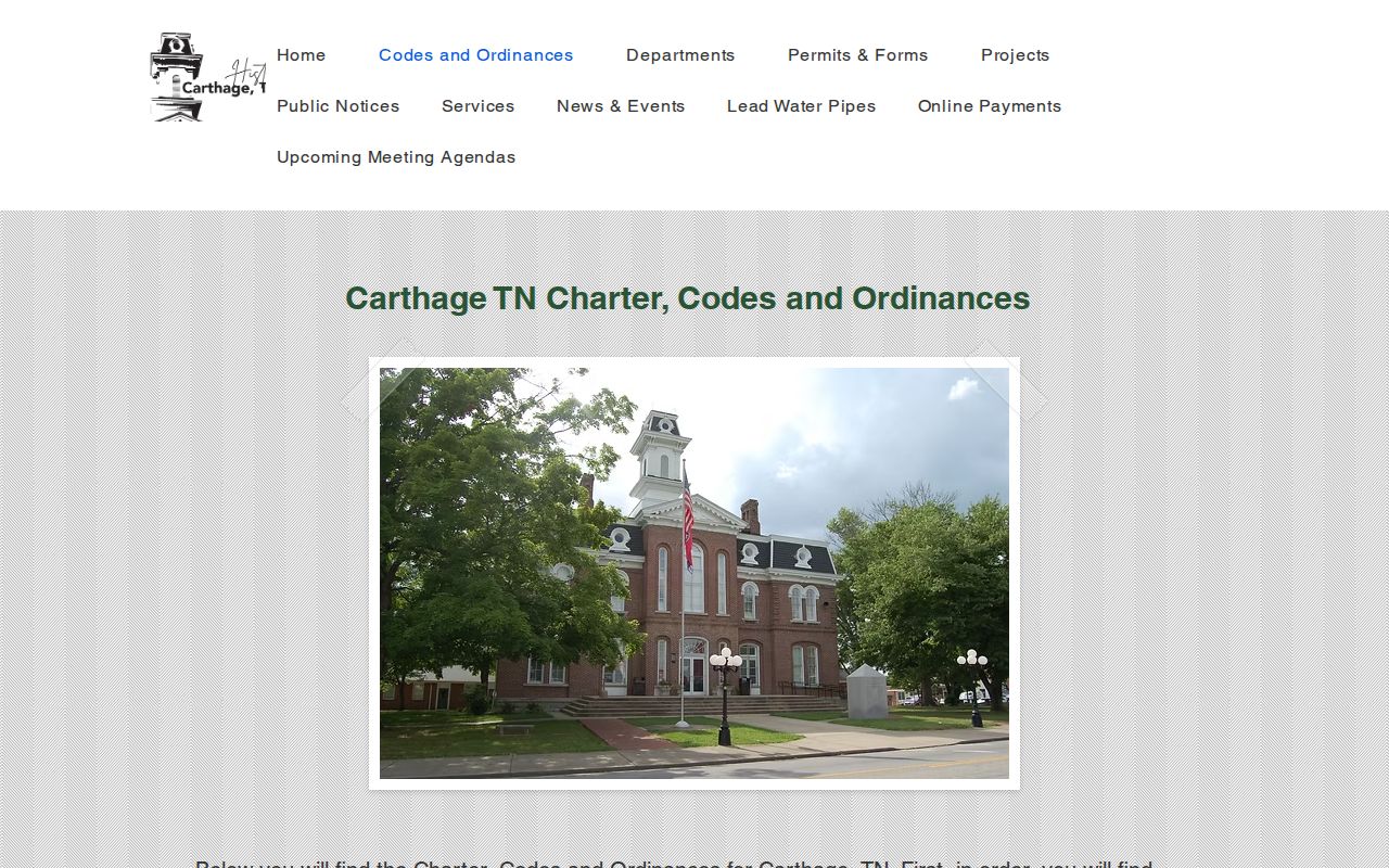 Carthage court records and Title 3 Municipal Court code navigation